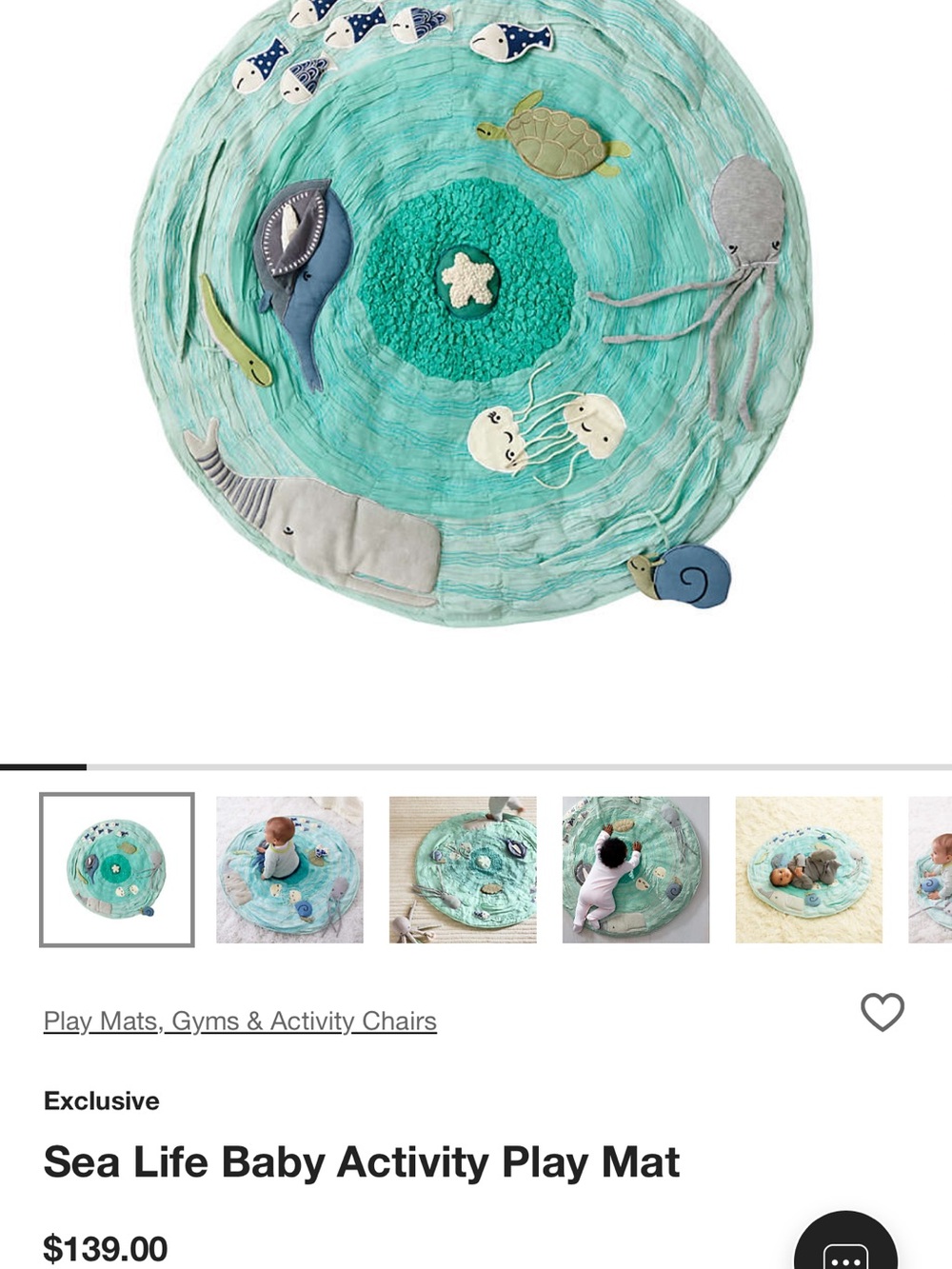 The Land of Nod Sea Life Activity Mat
